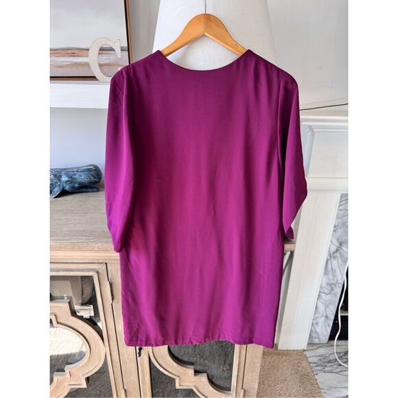 Anna Cate V Neck Purple Mini Dress Size XSmall - Picture 5 of 9